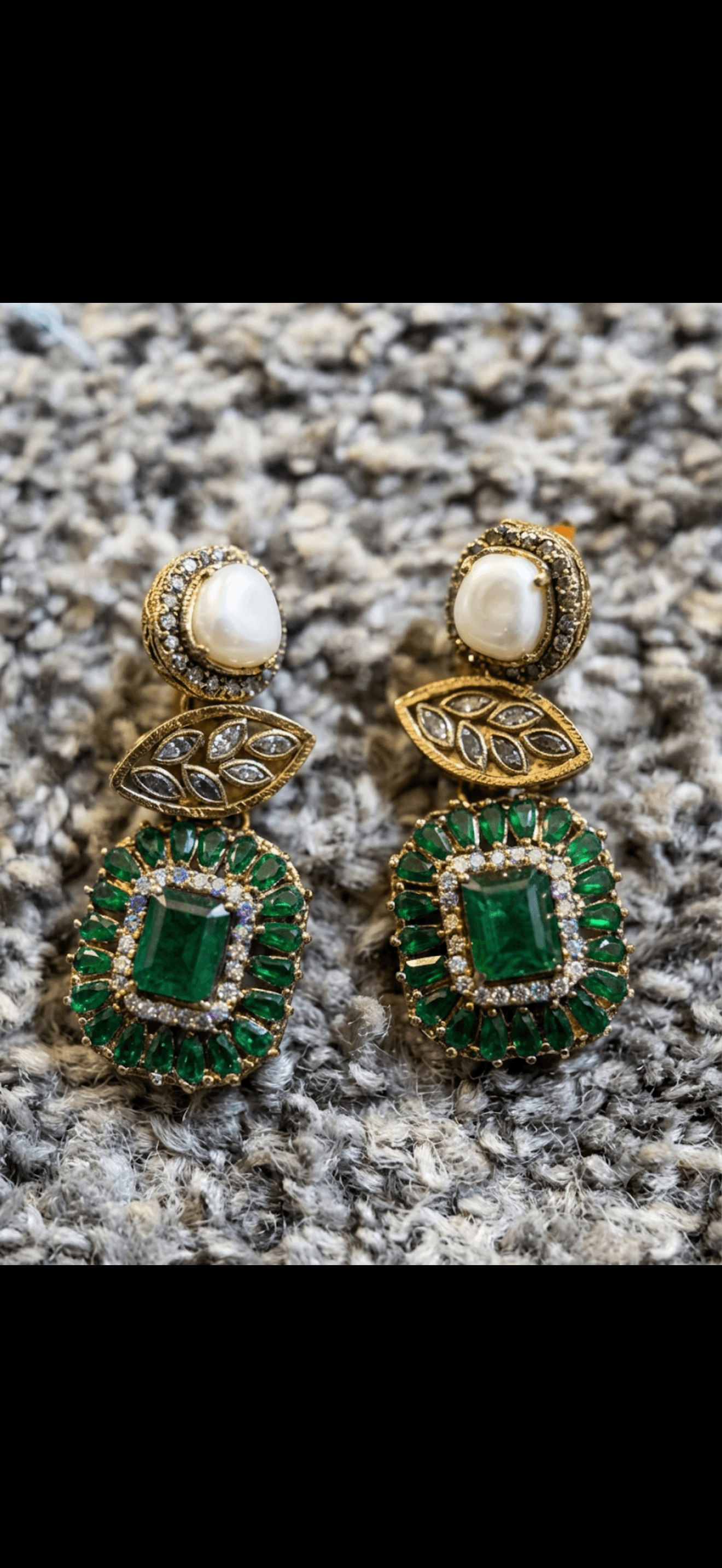 Sparkling Sapphire Flower Drop Earrings 2
