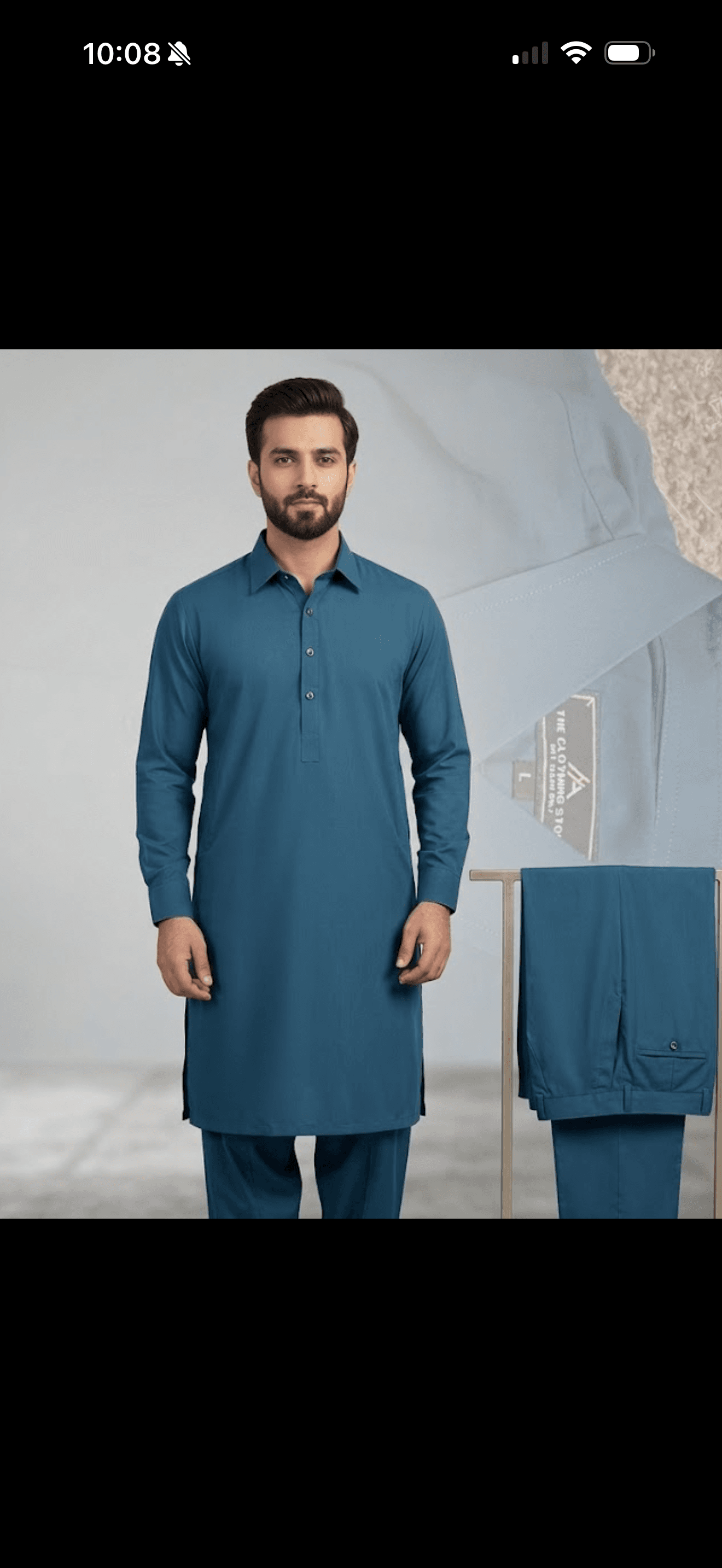 Classic Teal Button-Down Shirt for Men 2