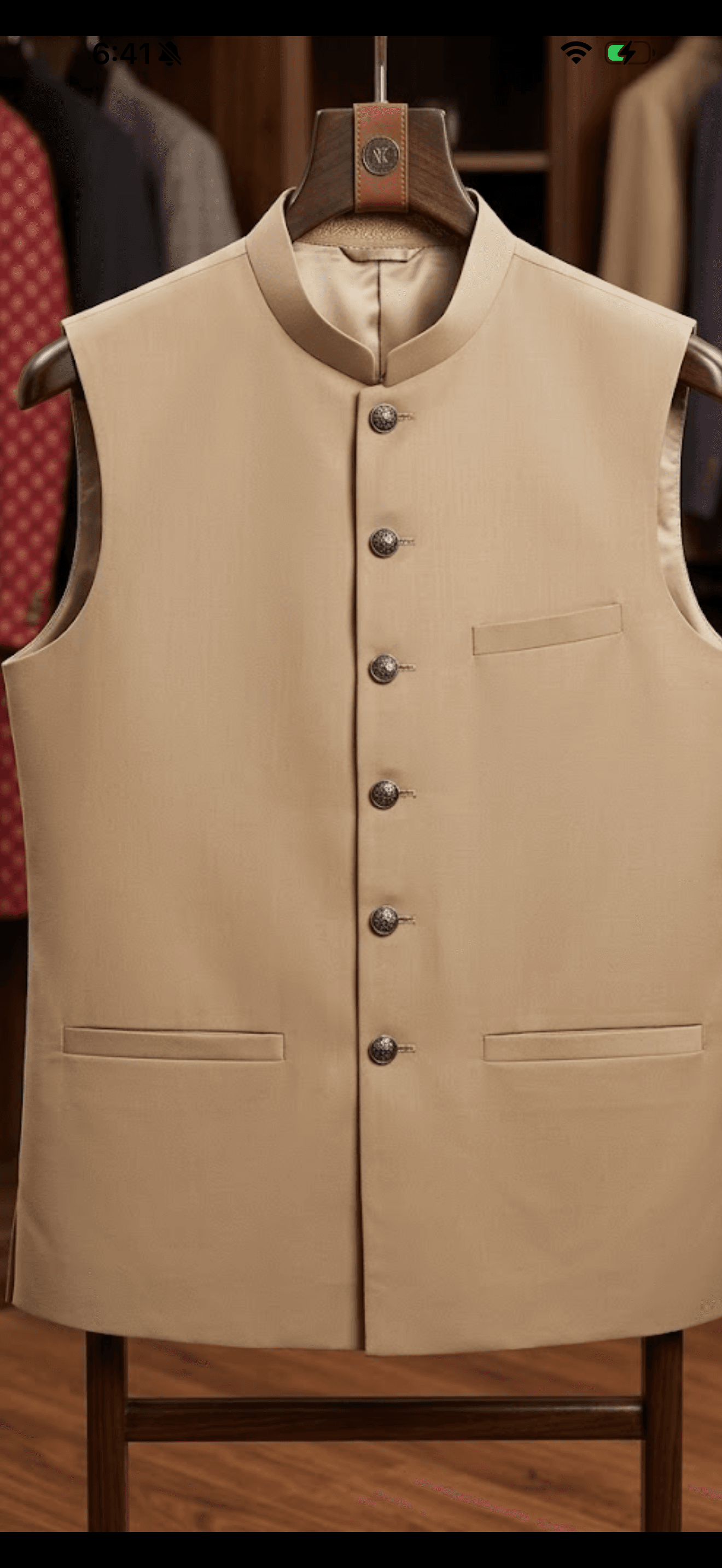 Elegant Black Jacquard Nehru Vest